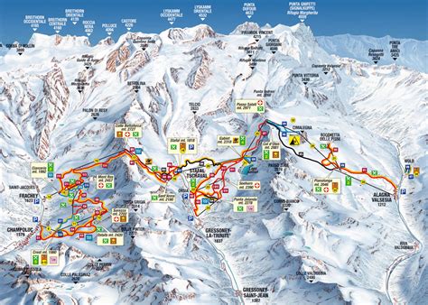 monte rosa - mappa