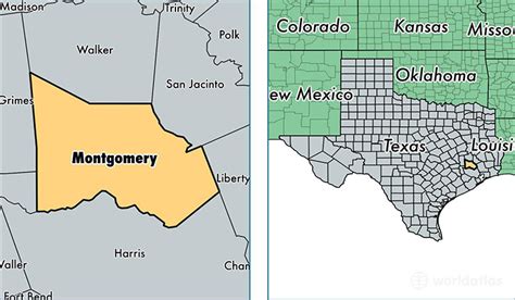 Montgomery County, TX Zip Code Wall Map Basic Style by MarketMAPS