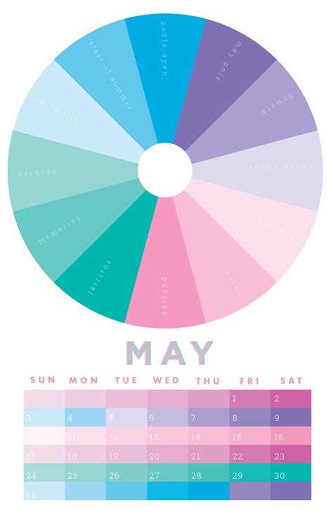 month of may color scheme