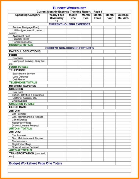 Free Printable Monthly Business Expense Sheet shop fresh