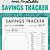 monthly savings tracker printable