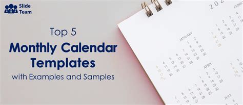 Monthly Calendar Examples