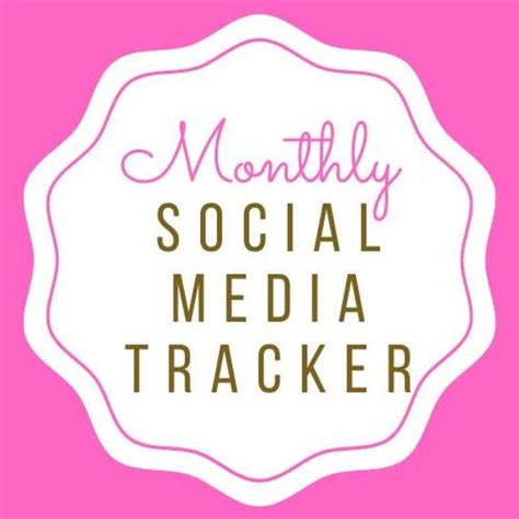 Monthly Facebook Stats Tracker Printable