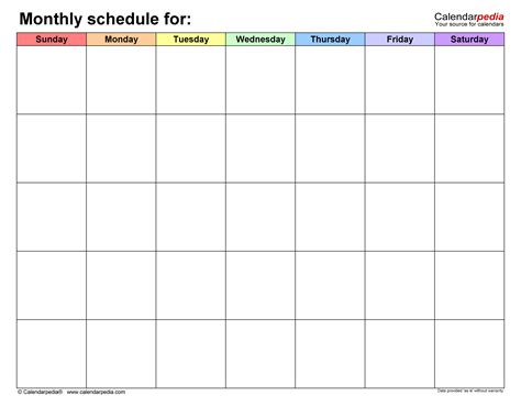 Monthly Schedule Template Excel Best Of 22 Monthly Work Schedule