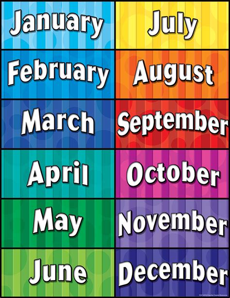 Months of the year images