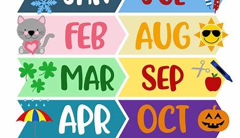 Months Of The Year Printables Pdf