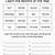 months of year worksheets printable