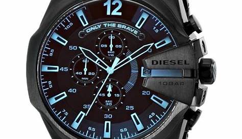 Montre Diesel Homme Bracelet Acier Noir DZ7350 Inoxydable