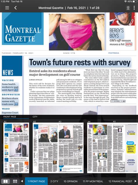 montreal gazette epaper access