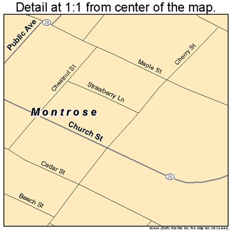 Montrose Pa Map