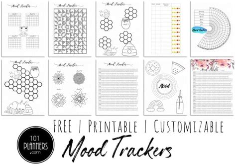 Mood Tracker Printable Wine