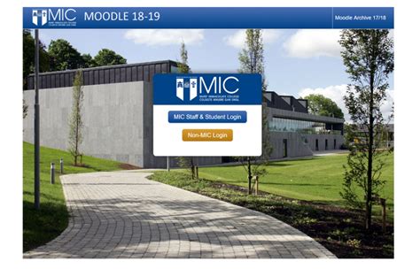 moodle login mary immaculate college