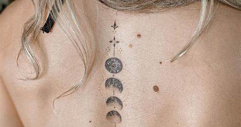 Moon Back Tattoo