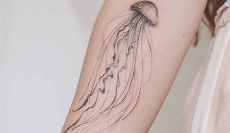 Moon Jellyfish Jellyfish Tattoo Small
