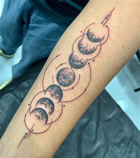Awasome Moon Phase Tattoo Design Ideas