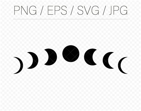 Moon Phases SVG (719386) Cut Files Design Bundles