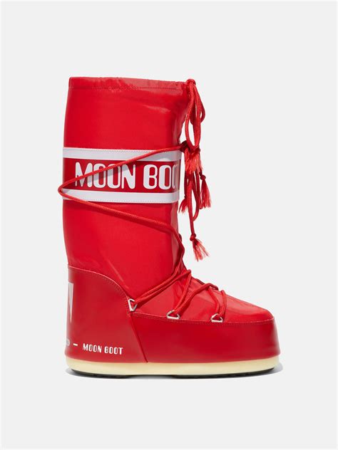 moon boots kids red