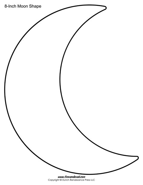 Moon Cut Out Printable