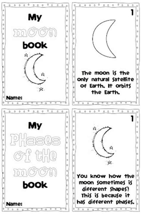 Moon Mini Book Free Printable