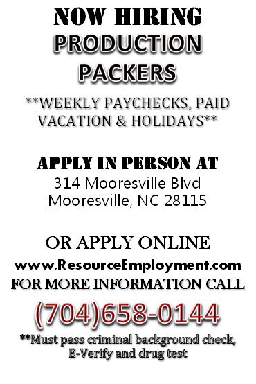 mooresville nc jobs hiring