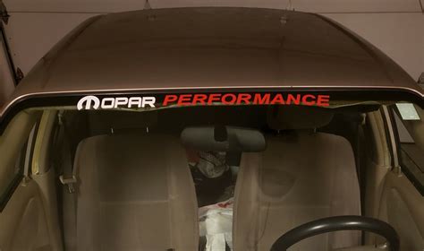 Mopar Windshield Decal