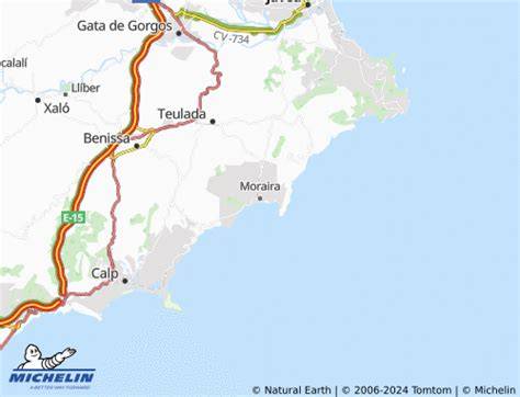 Moraira Mapa Mapa Europa