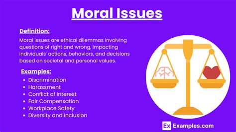 moral issue examples for students