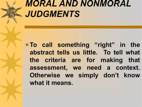 moral judgement examples for students