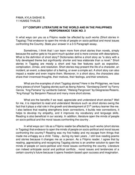 moral lesson examples tagalog