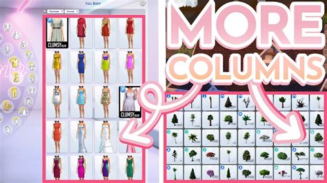 more columns mod sims 4 cc