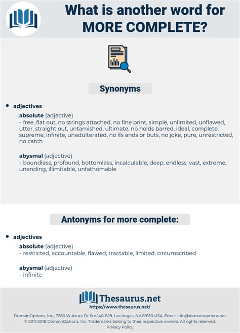 more complete synonym