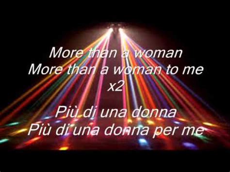 more than a woman traduzione