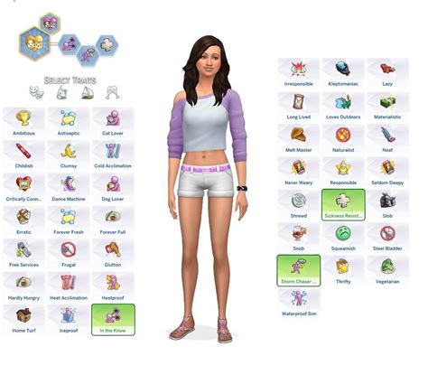 more traits in cas for sims 4