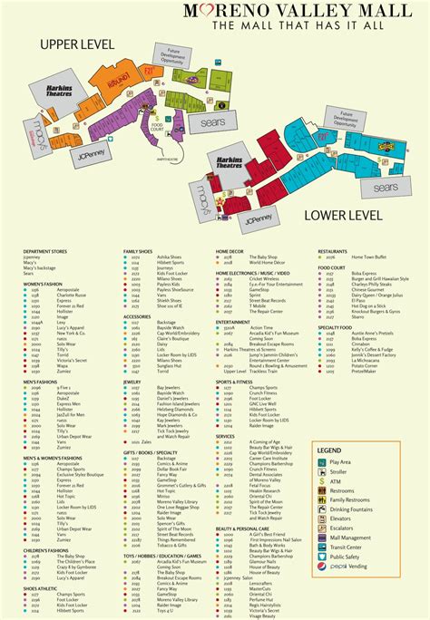moreno valley mall store map