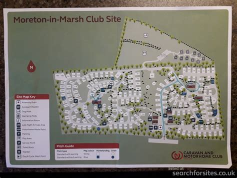 moreton in marsh caravan club site map