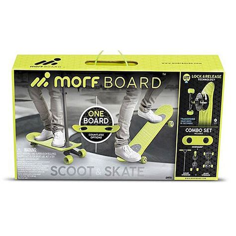 morfboard skateboard scooter combo set