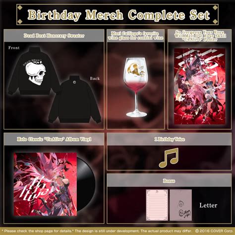 mori calliope birthday merch