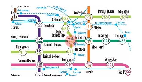 Morinomiya Station Map Osaka Train Route