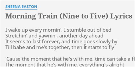 morning train nine to five lyrics