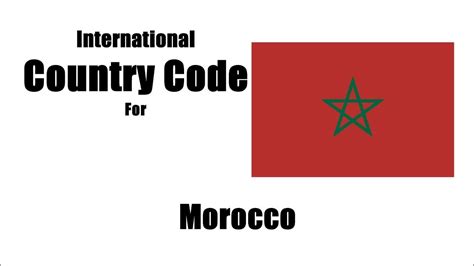 morocco letter code