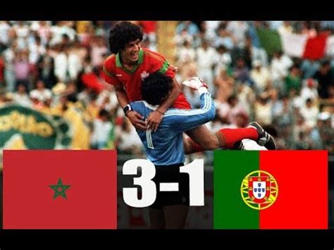 morocco vs portugal 1986