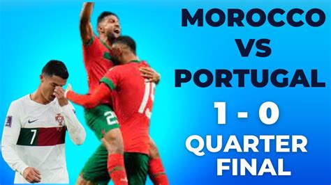 morocco vs portugal score 2022