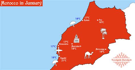 morocco weather january celsius