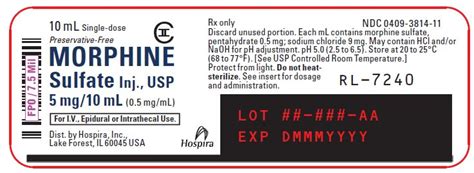 Understanding Morphine IV Dosage: A Guide for Medical Professionals