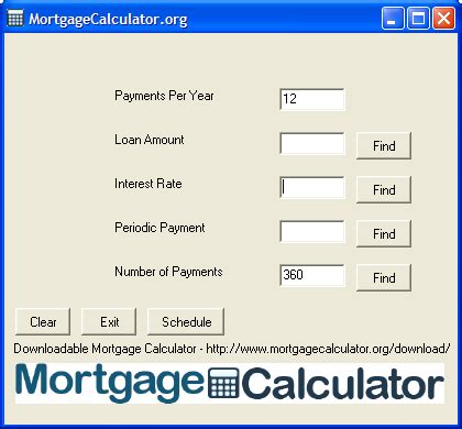 mortgage calculator software free download