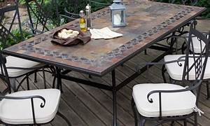 Palazetto Lucca 48 In. Mosaic Patio Dining Table At Hayneedle