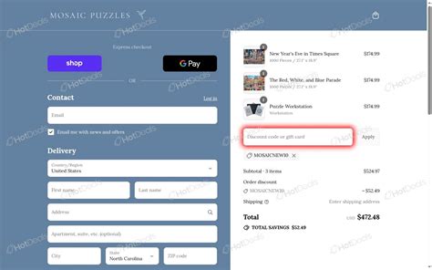 Mosaic Puzzle Discount Code
