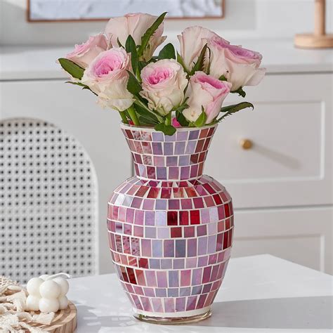 Mosaic Rose Vase