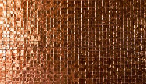 Mosaique Cuivre Plaque Verre 4.8 X 4.8 Cm Gold Decoon