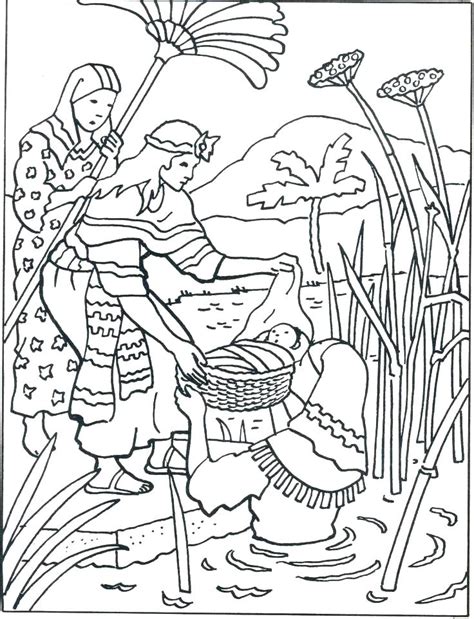 Moses Bab Coloring Page